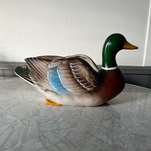 Vintage Retro Napco mallard duck planter. Good condition.